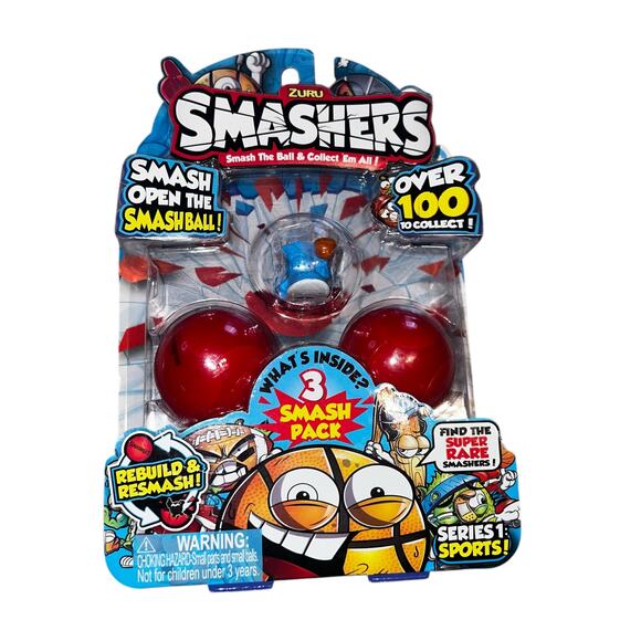 ZURU SMASHERS SERIES 1 SMASH PACK 3 PACK SEALED NEW - Picture 1 of 4
